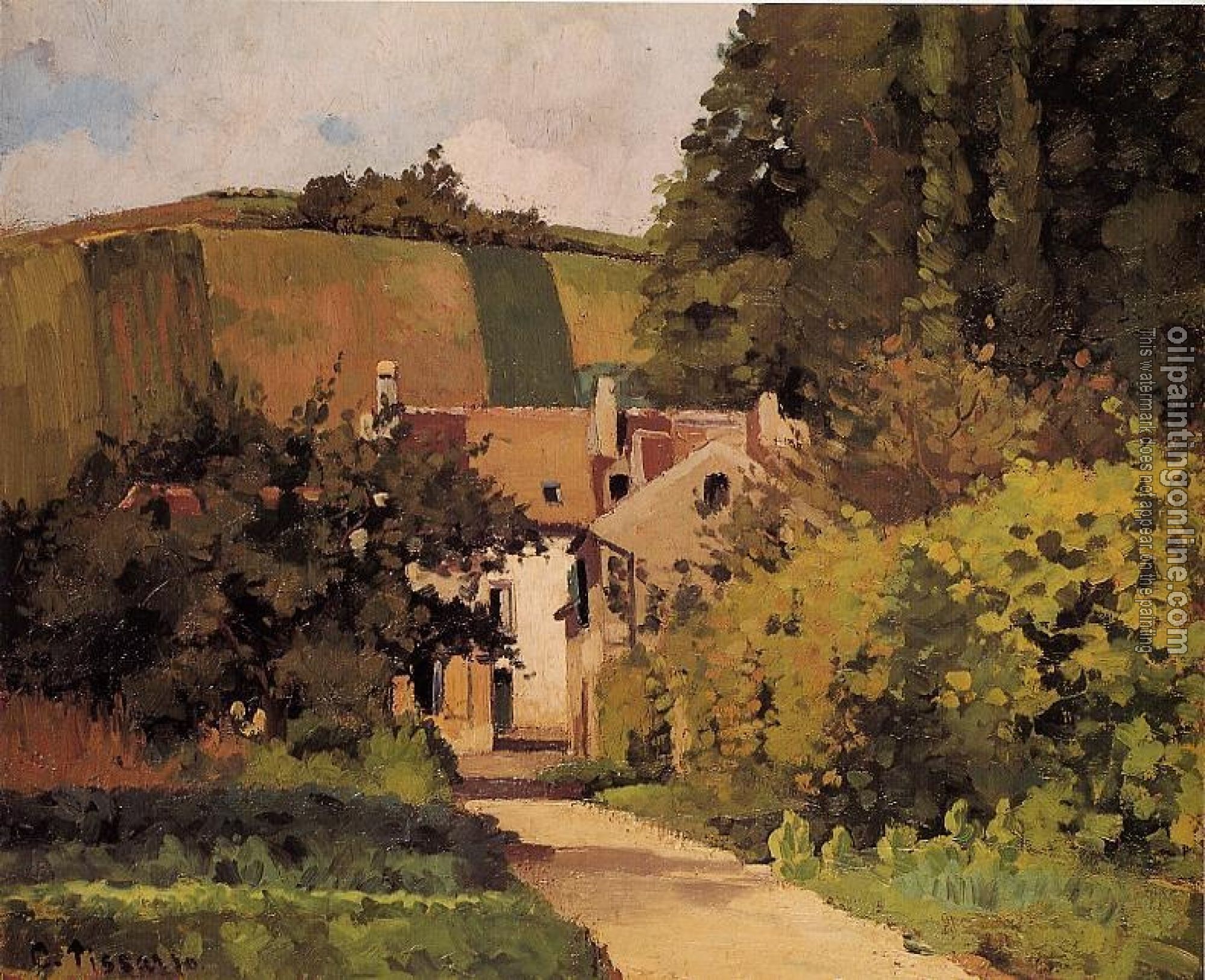 Pissarro, Camille - Village Street, Pontoise